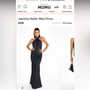 Show Me Your Mumu Jasmine Halter Maxi Dress - Black